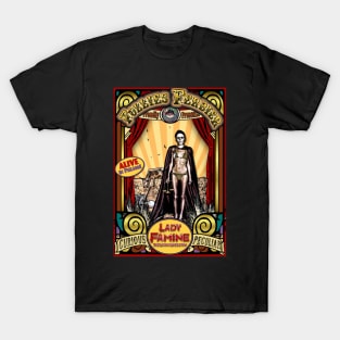 Lady Famine The Human Skeleton Sideshow Poster T-Shirt